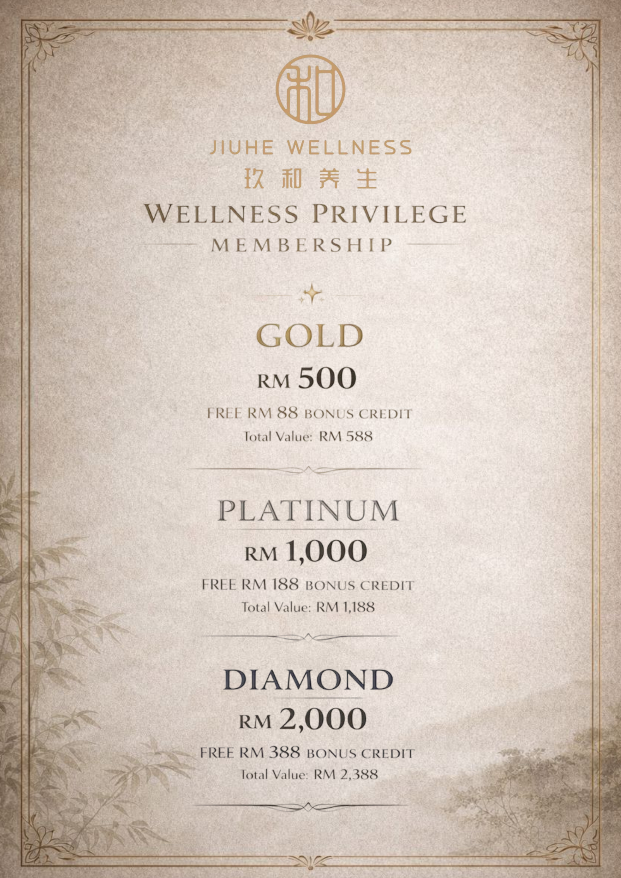 Menu page